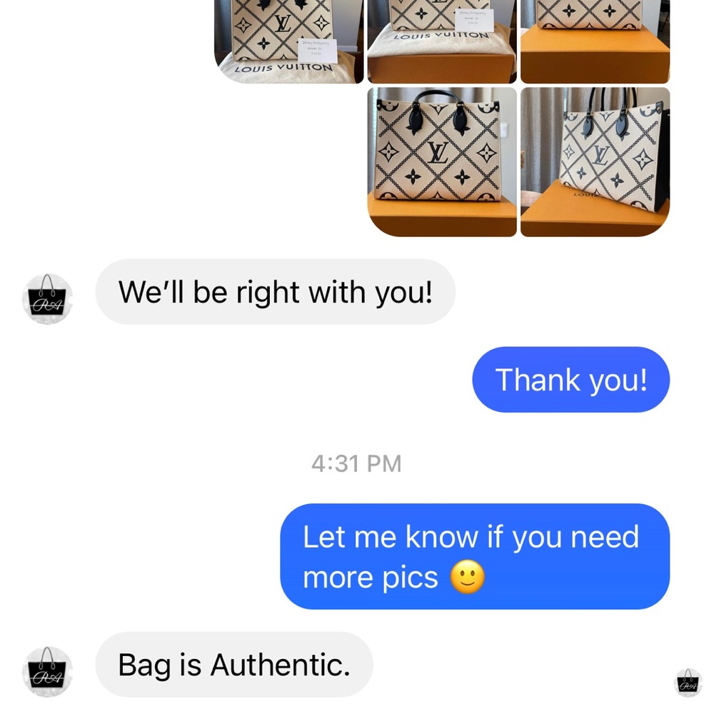 SOLD Louis Vuitton Onthego MM - Crème/Black - NEW - Picture 15 of 16